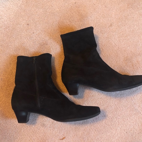 Peter Kaiser Shoes | Peter Kaiser Suede Ankle Boots | Color: Black | Size: 8 | Nipote633's Closet